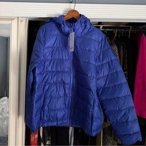 Athleta Blue Puffer Jacket